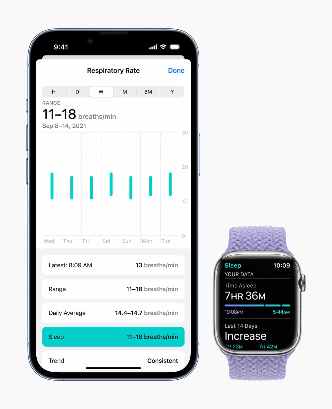 Apple watchOS 8 sleep tracking