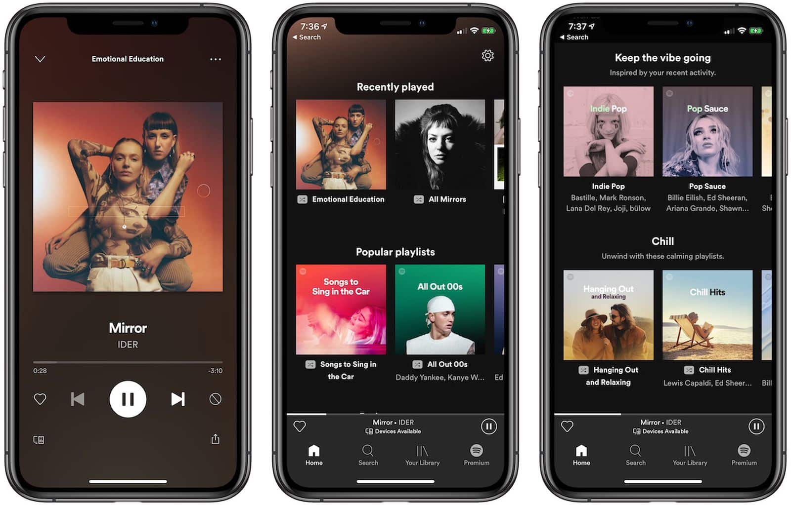 Spotify iOS app
