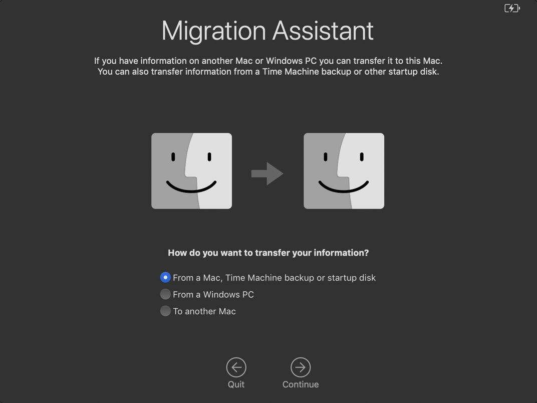 migration assistant