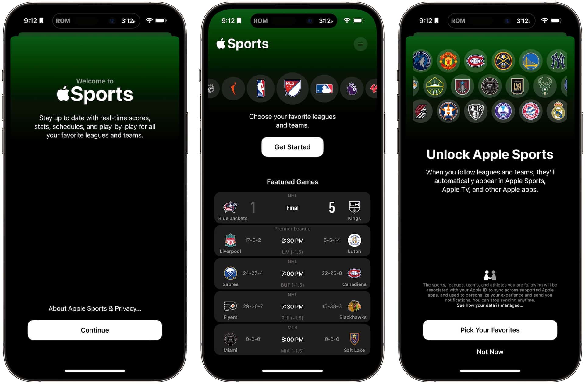 Apple Sports App