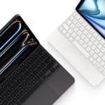 The iPad Air refresh with M4 chip displayed on a sleek desk setup with accessories.