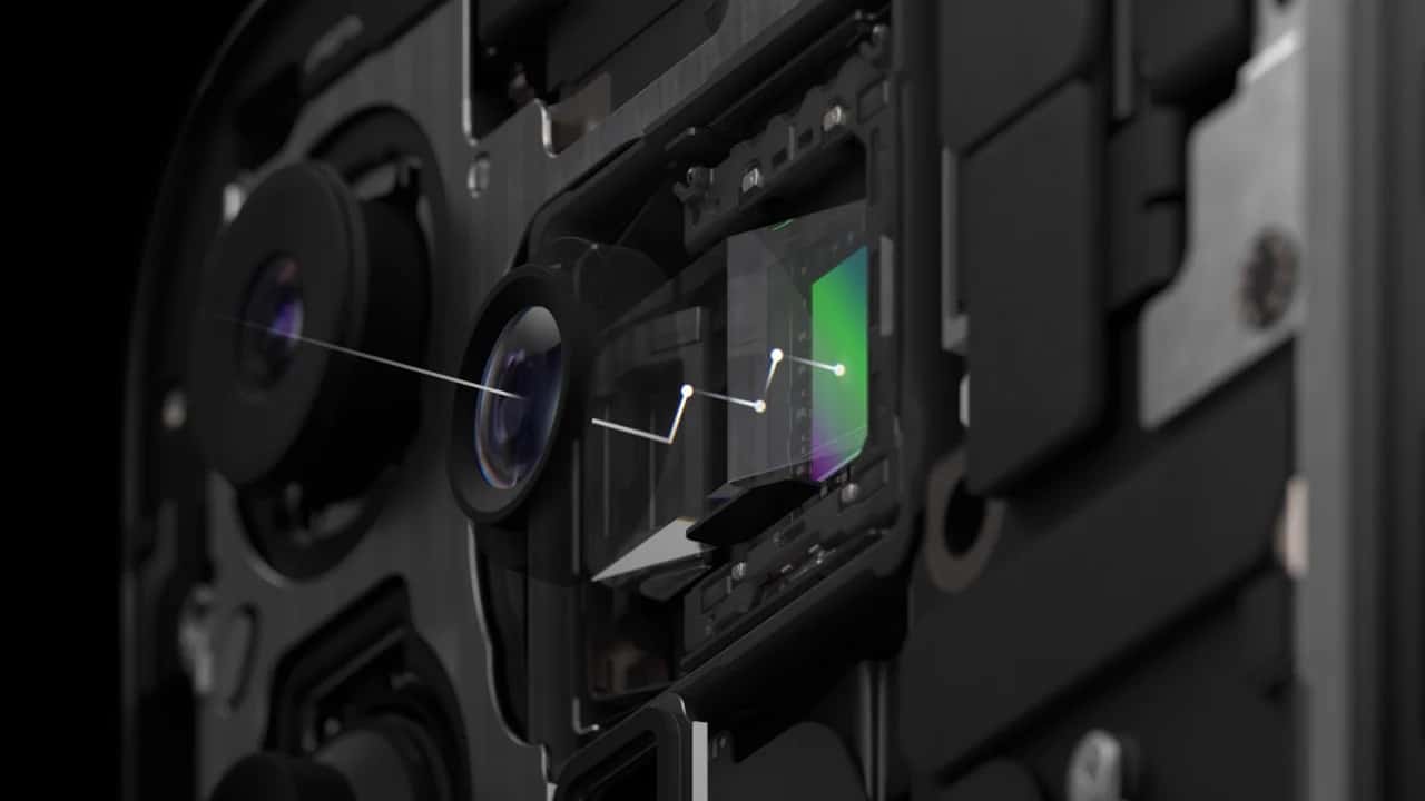 Concept image of iPhone 18 Pro showcasing the advanced variable aperture camera system.