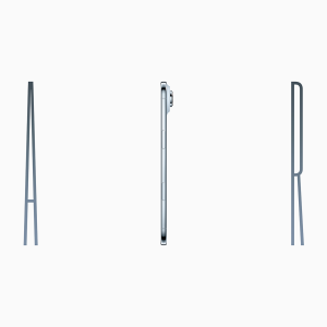 Minimalist image showing the word "AIR," with each letter resembling the thin side profile of a smartphone—perfectly capturing the ultra-slim design of the iPhone Air. Ideal for those seeking visuals that reflect iPhone Air pros cons in style.